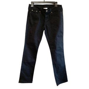 Levi's Midrise Straight 552 Black Denim Jeans Sz 4